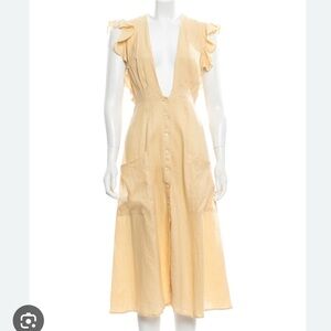 Reformation Serengeti dress in buttercup yellow, size 8